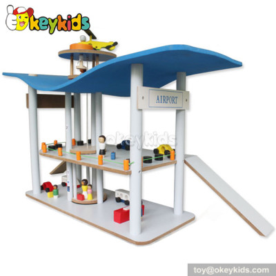 Best design wooden toy garage for toddlers W04B033