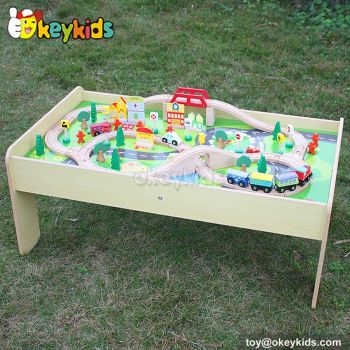 Top fashion children wooden train set W04C030