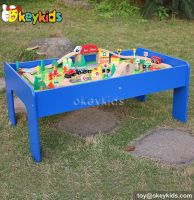 Top fashion kids wooden train sets for sale W04C009