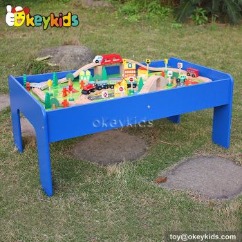 Top fashion kids wooden train sets for sale W04C009