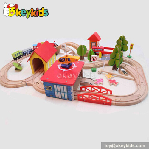 Hot sale children wooden train set for sale W04C014