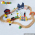 Wholesale fashion kids wooden toy train sets W04C016