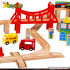 Best design children toy wooden model train layouts W04C045