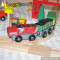 Best design kids toy wooden model train sets W04C029