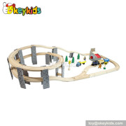 Top fashion wooden kids toy railway for sale W04C046