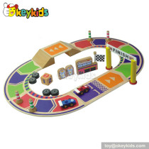 Most popular wooden children train toy tracks W04C034