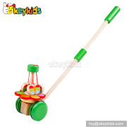 Preschool Walk baby wooden push toys W05A001