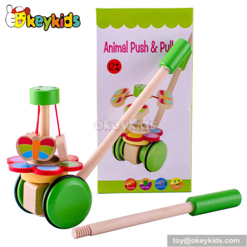 Preschool Walk baby wooden push toys W05A001