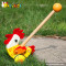 Cartoon chicken wooden push walkers for babies W05A011