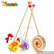 Preschool cartoon wooden toddler push toys W05A013