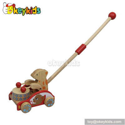 Best design wooden baby push cart for sale W05A007