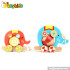 Lovely animal design wooden push pull toys for children best gift W05B075