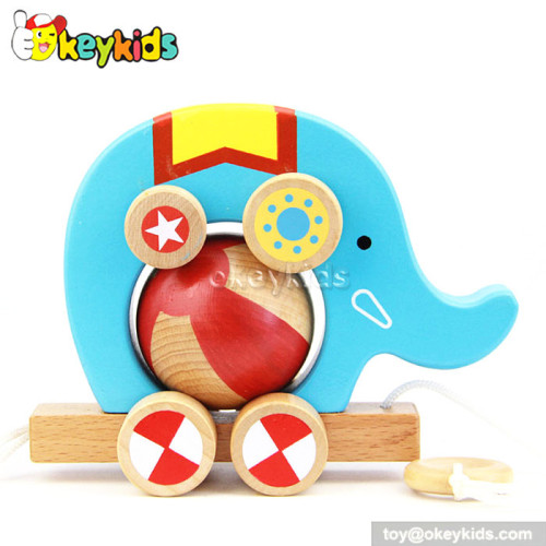 Lovely animal design wooden push pull toys for children best gift W05B075