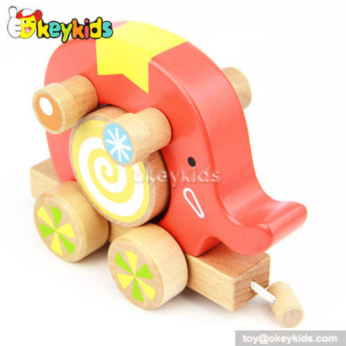 Lovely animal design wooden push pull toys for children best gift W05B075