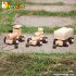Cartoon animal car design wooden baby toys W05B086