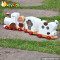 Cartoon train design wooden toys for kids W05B090