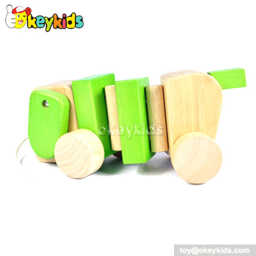 Cartoon animal dog design wooden toys for babies W05B099
