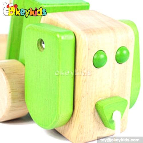 Cartoon animal dog design wooden toys for babies W05B099