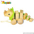 Cartoon animal car design wooden children's toys W05B100