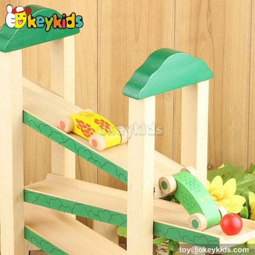 Best design children wooden slide car toy for sale W04E010