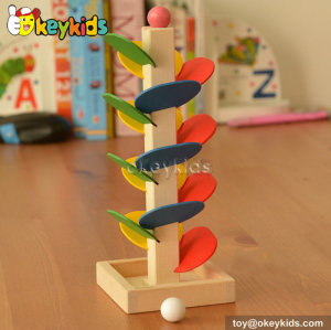 Creative children wooden ramp race toy for sale W04E025