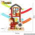 Creative house design children wooden mini car slide for sale W04E026