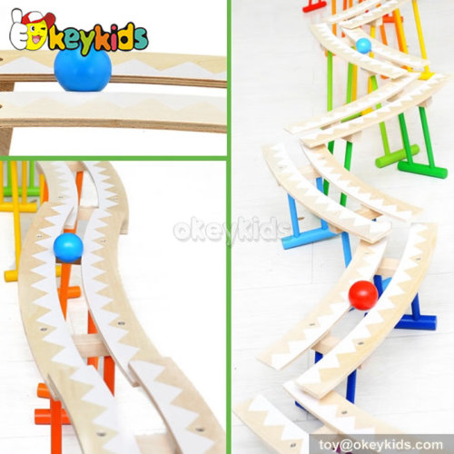 Creative children toy wooden roller coaster for sale W04E028