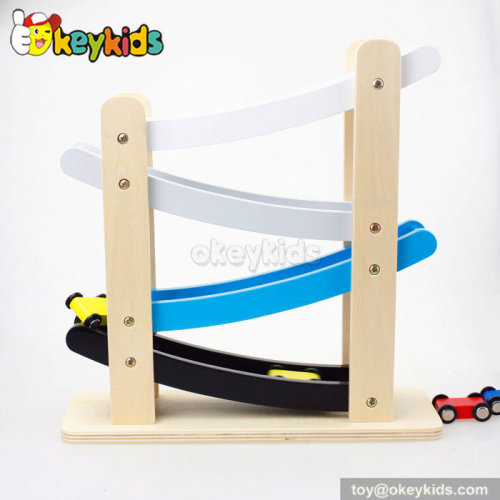 Creative ramp racer children toy wooden playsets for sale W04E032