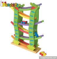Top fashion kids educational wooden toy car ramp W04E020