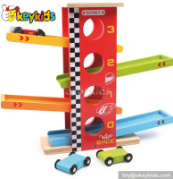 Top fashion children wooden car ramp toy W04C014