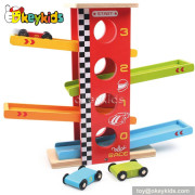 Top fashion children wooden car ramp toy W04C014