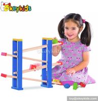 Best design children wooden car ramp toy W04C016