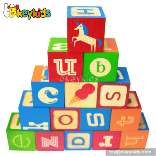 High quality educational wooden children building toys for sale W13A039