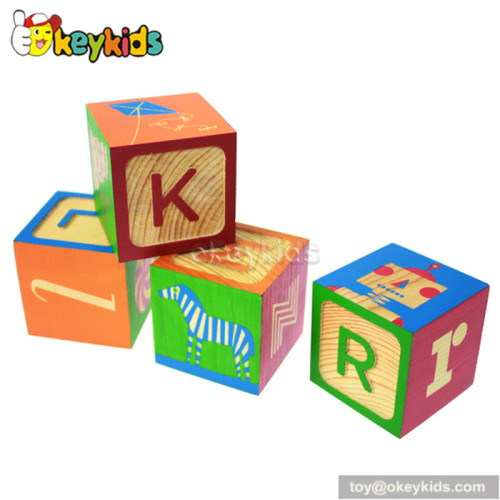 High quality educational wooden children building toys for sale W13A039