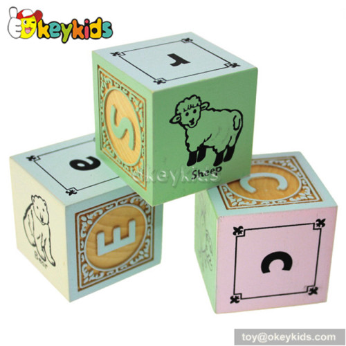 High quality educational wooden toy building blocks for kids W13A040