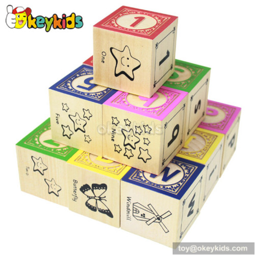 High quality educational wooden building blocks for toddlers W13A041