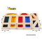 Colorful rainbow blocks wooden building toys for kids W13A062