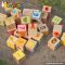 Wholesale cheap colorful kids wooden building blocks toys for sale W13A065