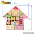 Best design sweet house kids wooden toy blocks for sale W13A077