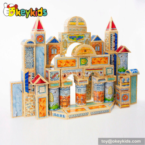 Best design kids educational toy wooden play blocks W13A092