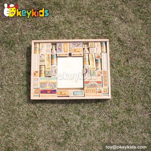 Best design kids educational toy wooden play blocks W13A092