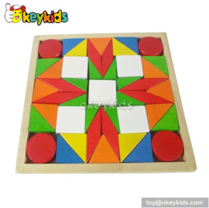 Best design 45 pieces intelligent children toy wooden puzzle block W13A030