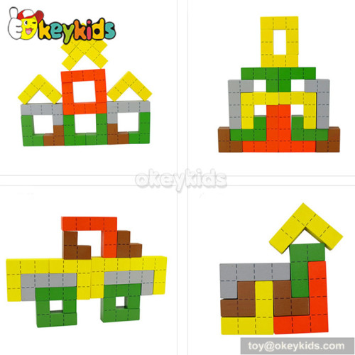 Best design preschool toy wooden blocks for children W13A081