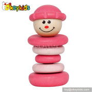 Classic educational toy wooden baby stacking rings W13D077A