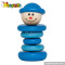 Classic educational toy wooden baby stacking rings W13D077A