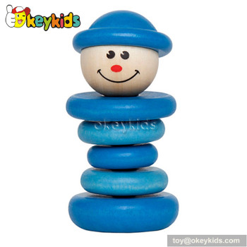 Best educational toy wooden baby stacking rings for sale W13D077B