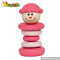 Best educational toy wooden baby stacking rings for sale W13D077B
