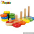 Colorful educational wooden stacking toys for babies W13D063