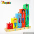 Cartoon educational kids wooden stacking blocks W13D066