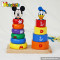 Top fashion cartoon wooden stacking toys for 1 year old W13D080